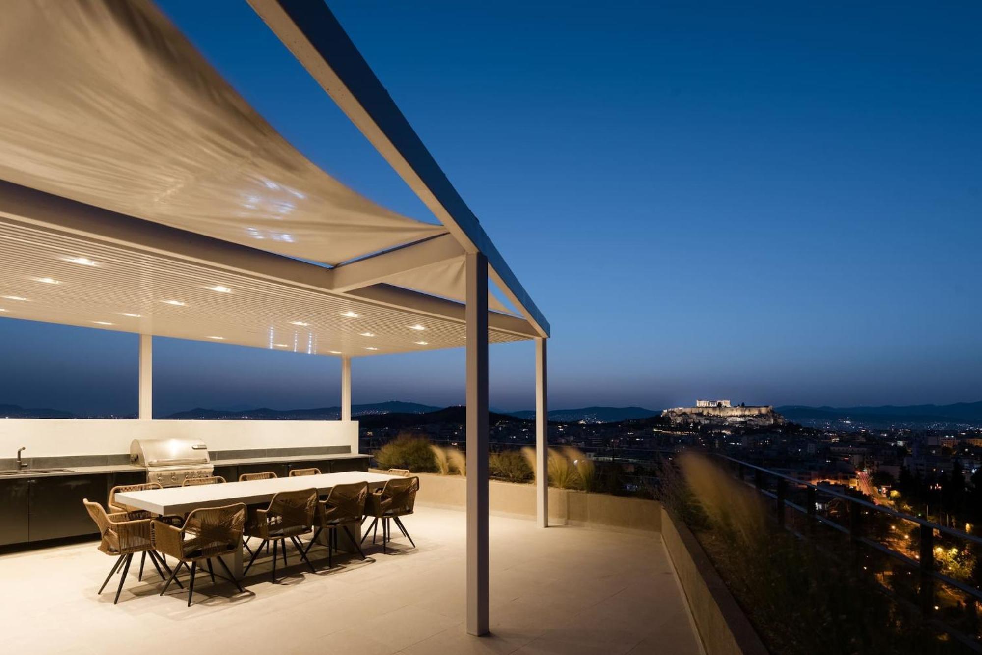 Urban Apt With Stunning Acropolis View & Roofdeck Athens Exterior photo